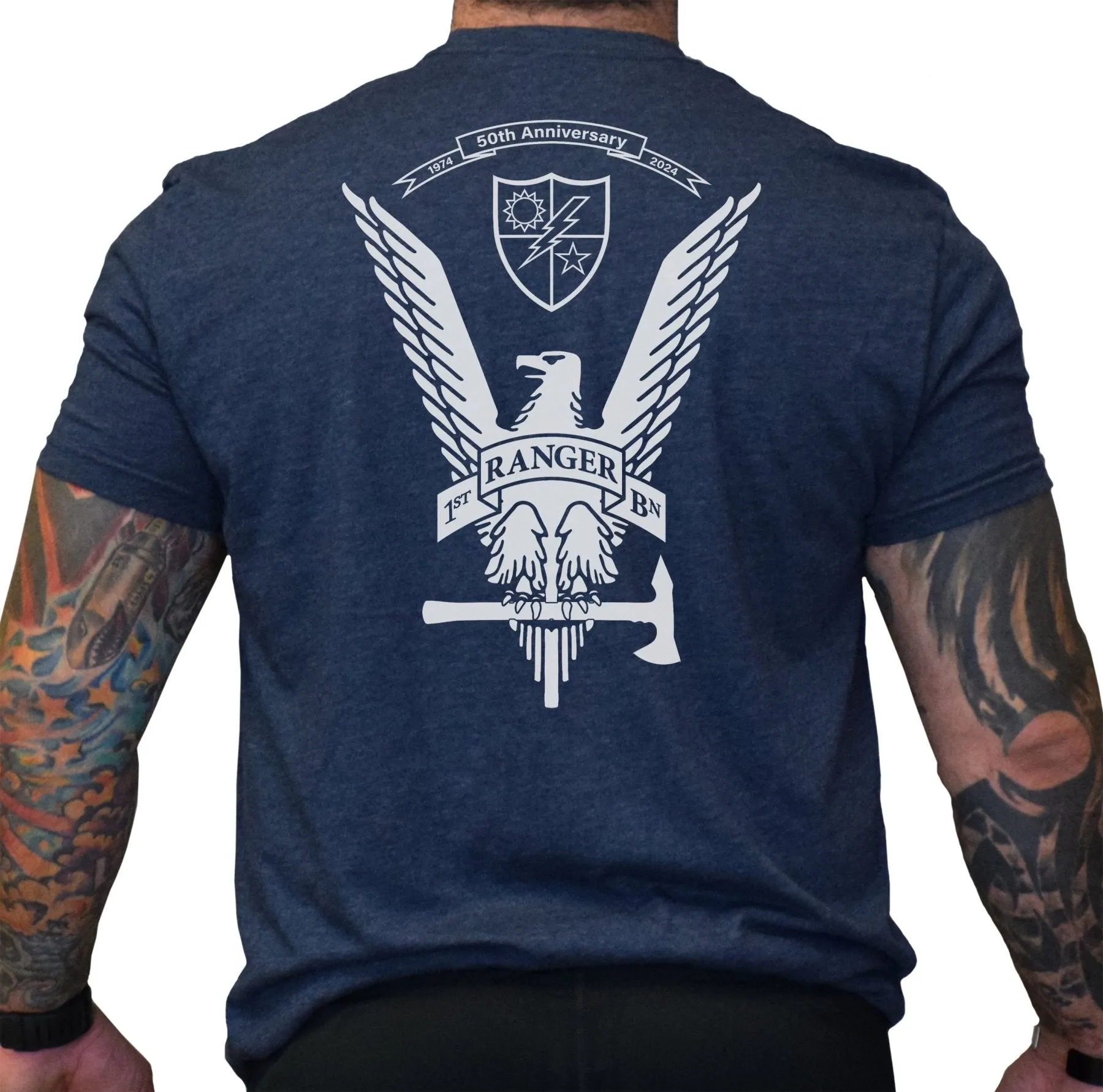 1st Batt 50th Anniversary Tomahawk Eagle Shirt