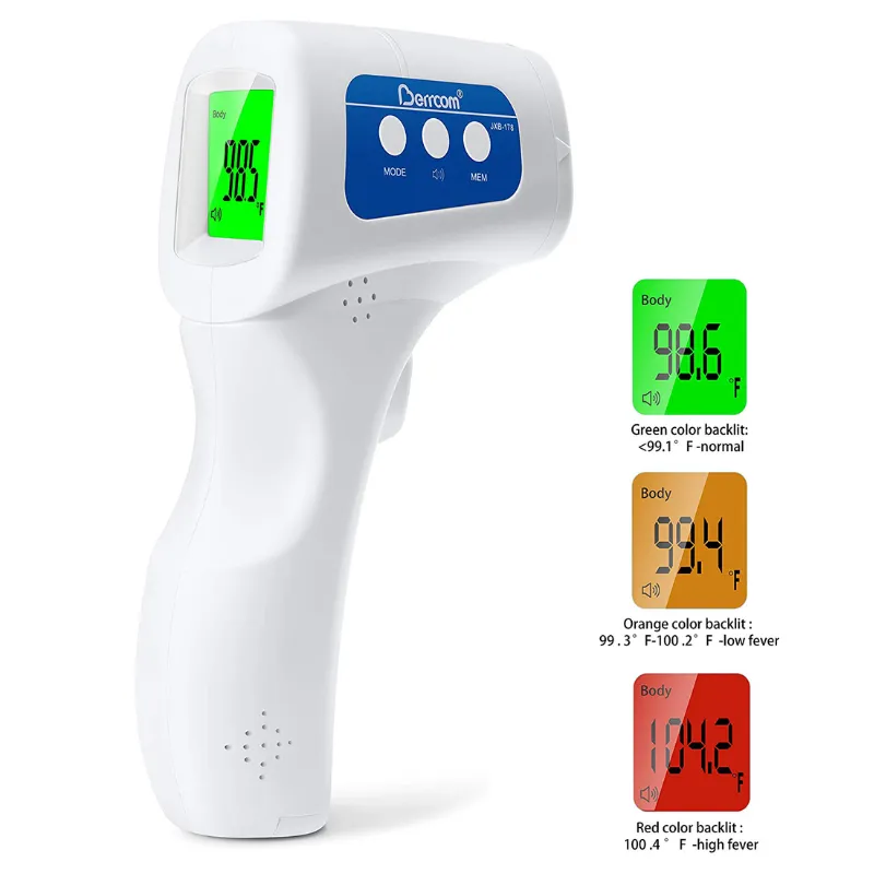 3 in 1 Medical Grade Non-Contact Infrared Forehead Thermometer