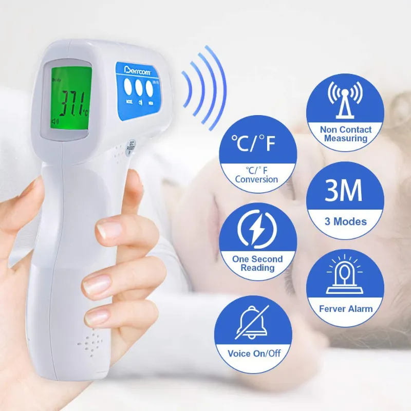 3 in 1 Medical Grade Non-Contact Infrared Forehead Thermometer