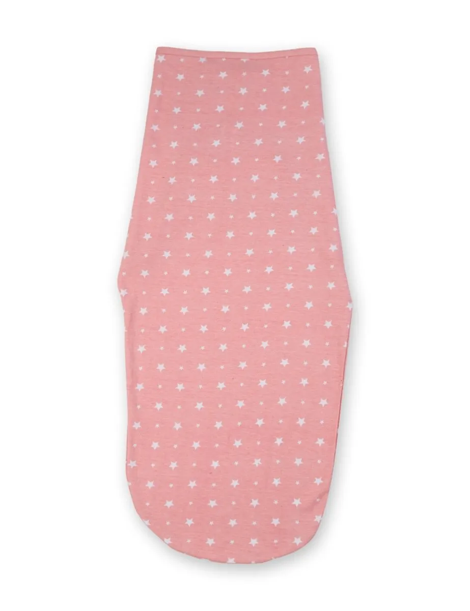 Baby Swaddle Combo- Blue & Pink Star