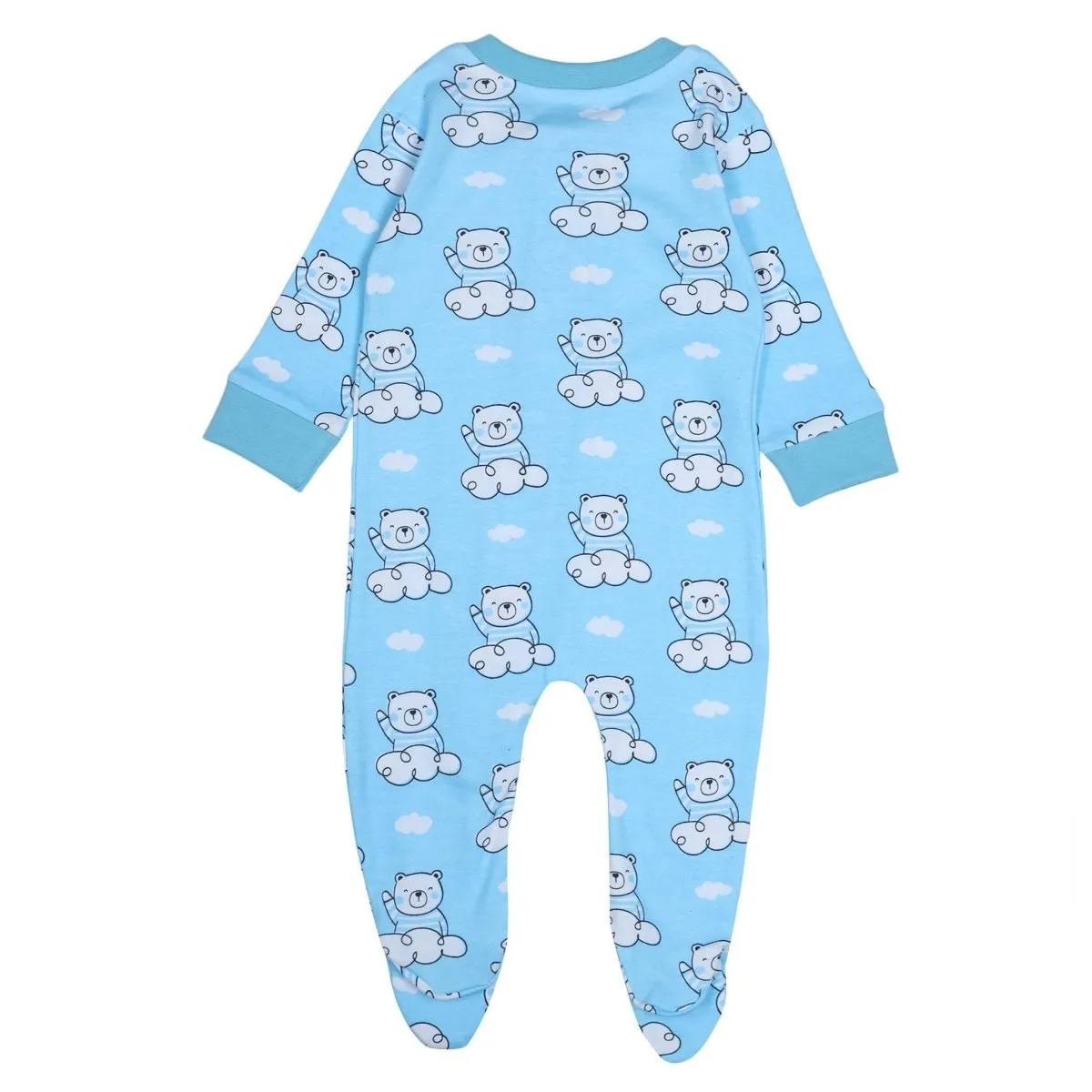 Baby Zipper Romper Combo - City Drive & Hello Bear