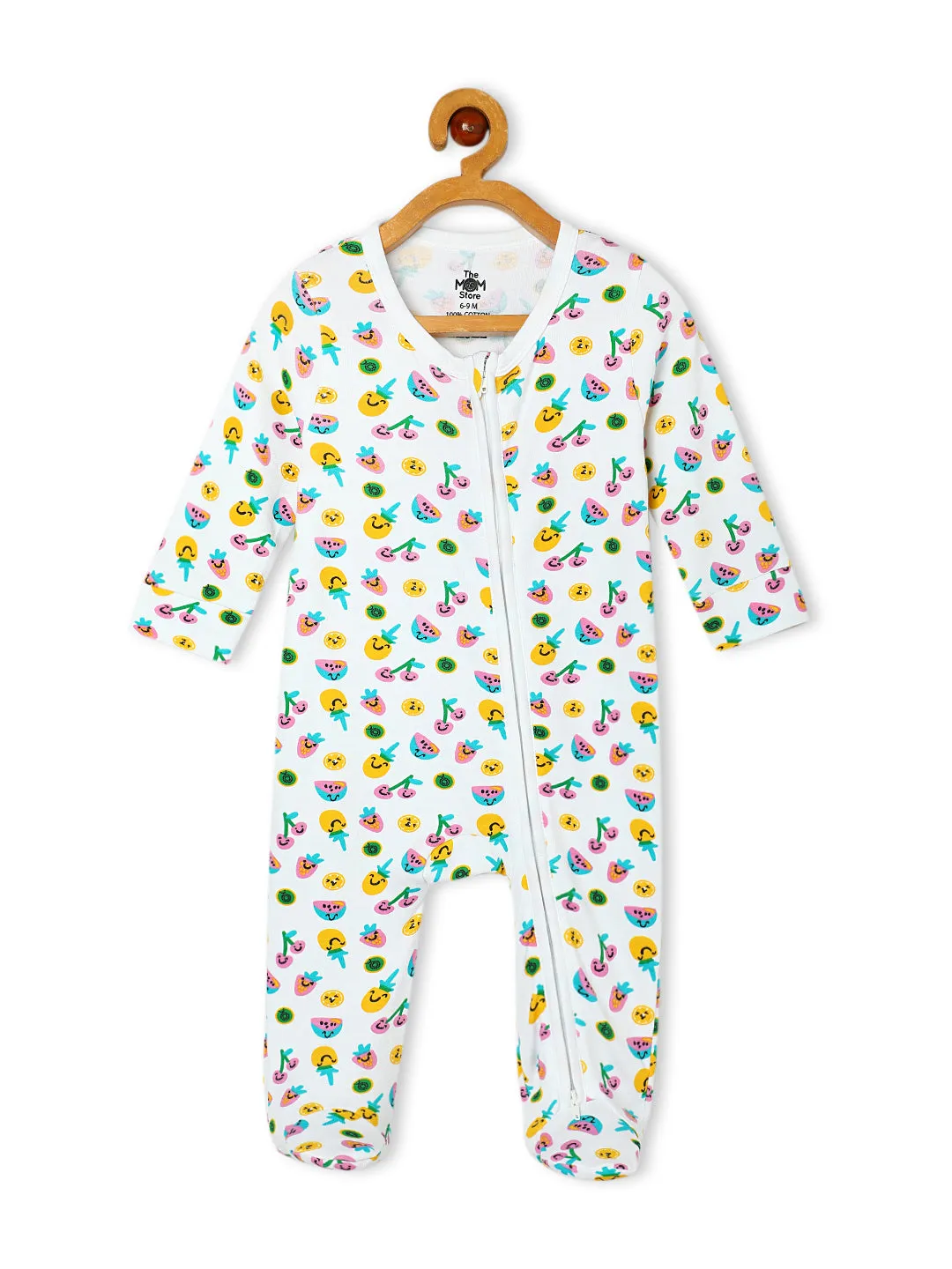 Baby Zipper Romper Combo of 2: Elephantastic-Berry Bites