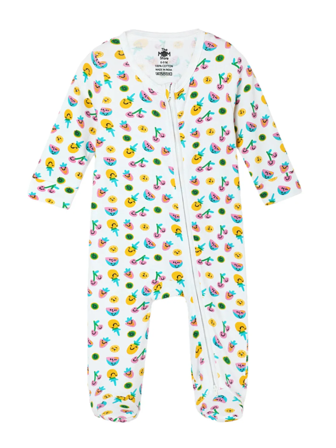 Baby Zipper Romper Combo of 2: Elephantastic-Berry Bites