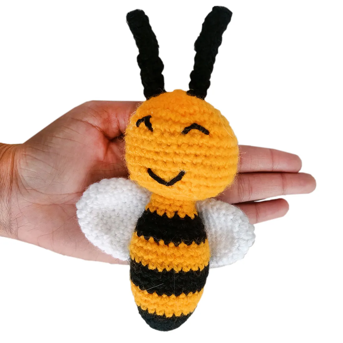 Babymoon (17 Cm) Handmade Knitted Stuffed Baby Kids Photography Shoot Props Organic Toys - Honey Bee