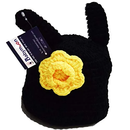 Babymoon Bee Newborn Photography Crochet Outfit Costume - Black