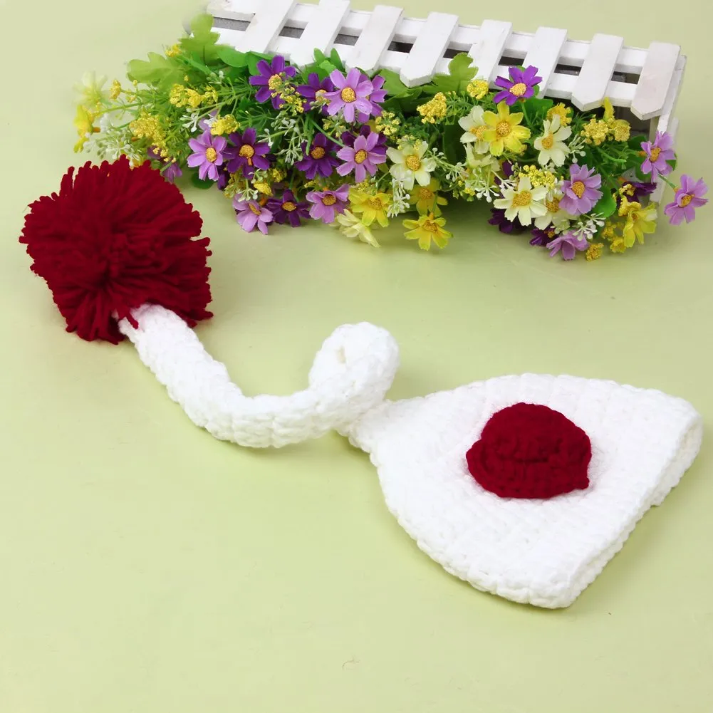 Babymoon Heart Cap Newborn Photography Crochet Outfit Costume