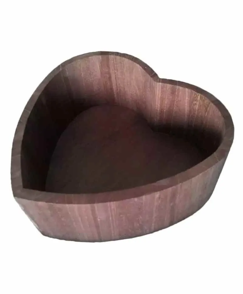 Babymoon Heart Vintage Rustic Bowl Wooden Photobooth Prop Furniture