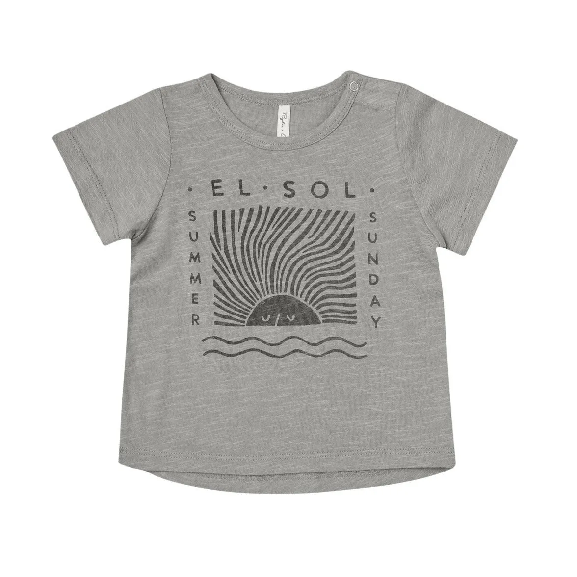 Basic Tee - El Sol - Slate - FINAL SALE