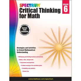 Bk Critical Thinking For Math Grade 6