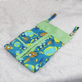 Blue Green Printed-Diaper & Nappy Stacker Multi-Purpose Storage for Essentials