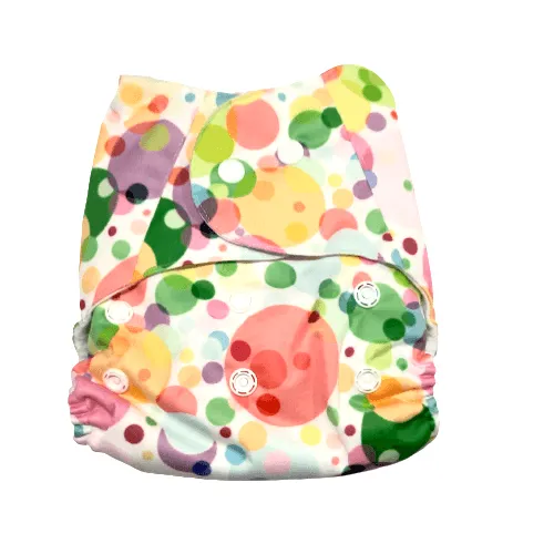 Bubbles Print- Reusable Diaper