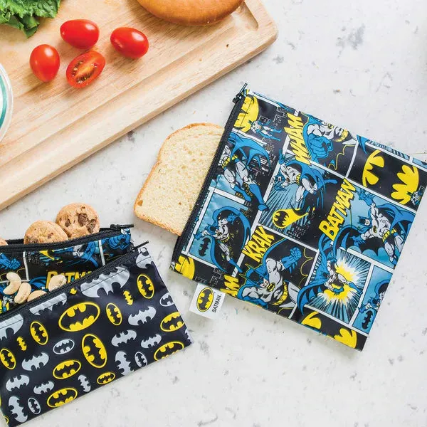 Bumkins Reusable LARGE Snack/Sandwich Bag - Batman