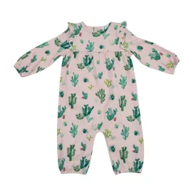 Cactus Ruffle Sleeve Romper 6-12 Months