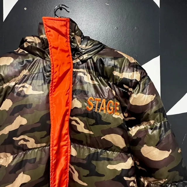 Camo Puffer Jacket | M