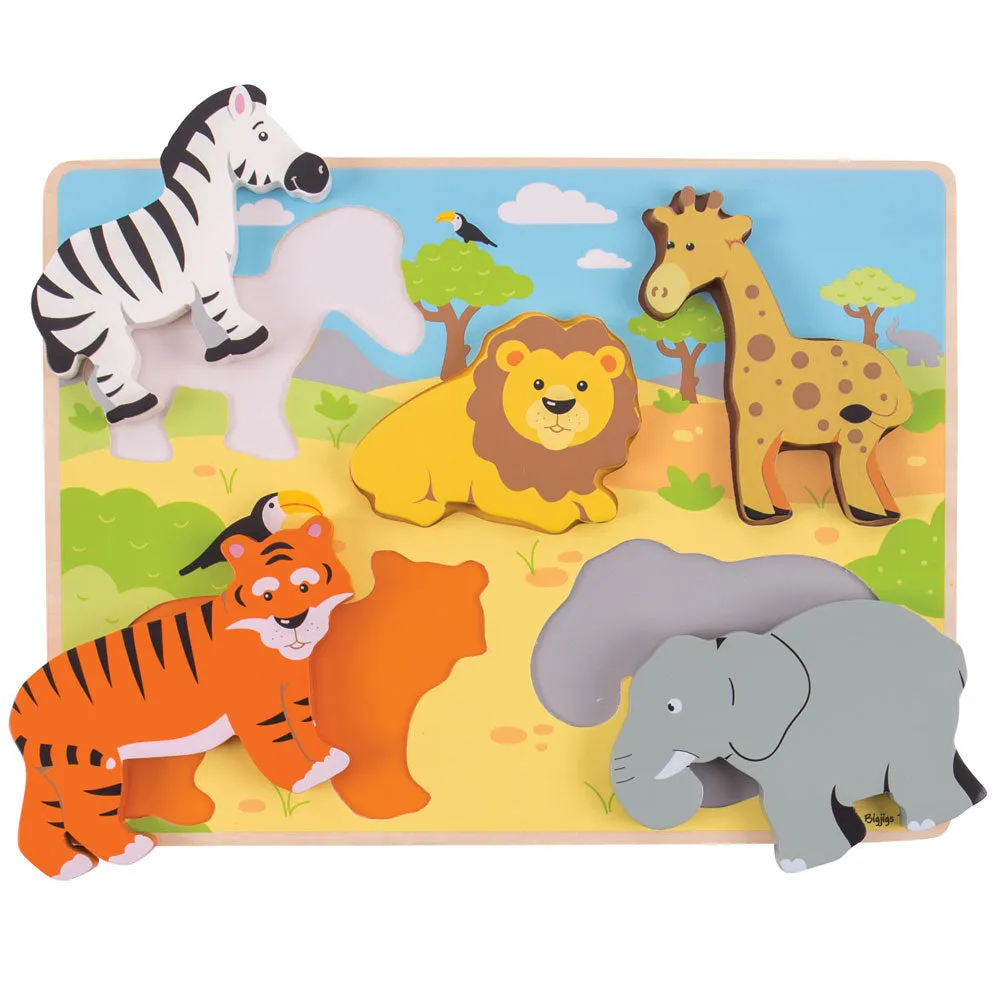 Chunky Lift Out Safari Puzzle