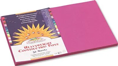 Construction Paper 58 Lbs. 12 X 18 Magenta 50 Sheets/Pack