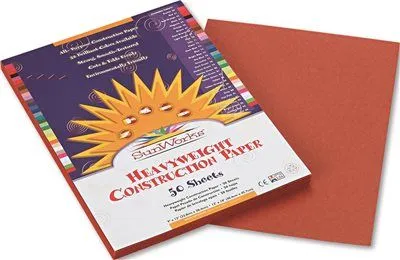 Construction Paper 58 Lbs. 9 X 12 Brown 50 Sheets/Pack