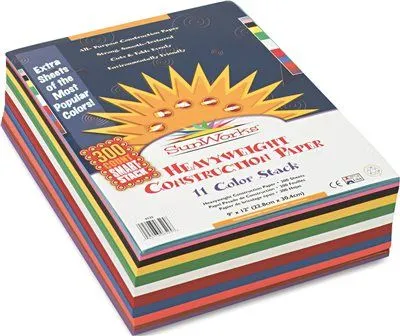 Construction Paper Smart-Stack 58 Lbs. 9 X 12 Assorted 300 Sheets/Pack