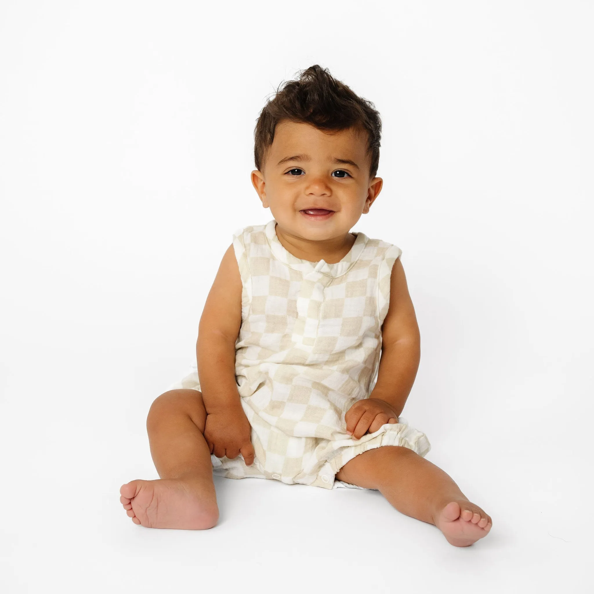 Copper Pearl Snap Romper | Brooks