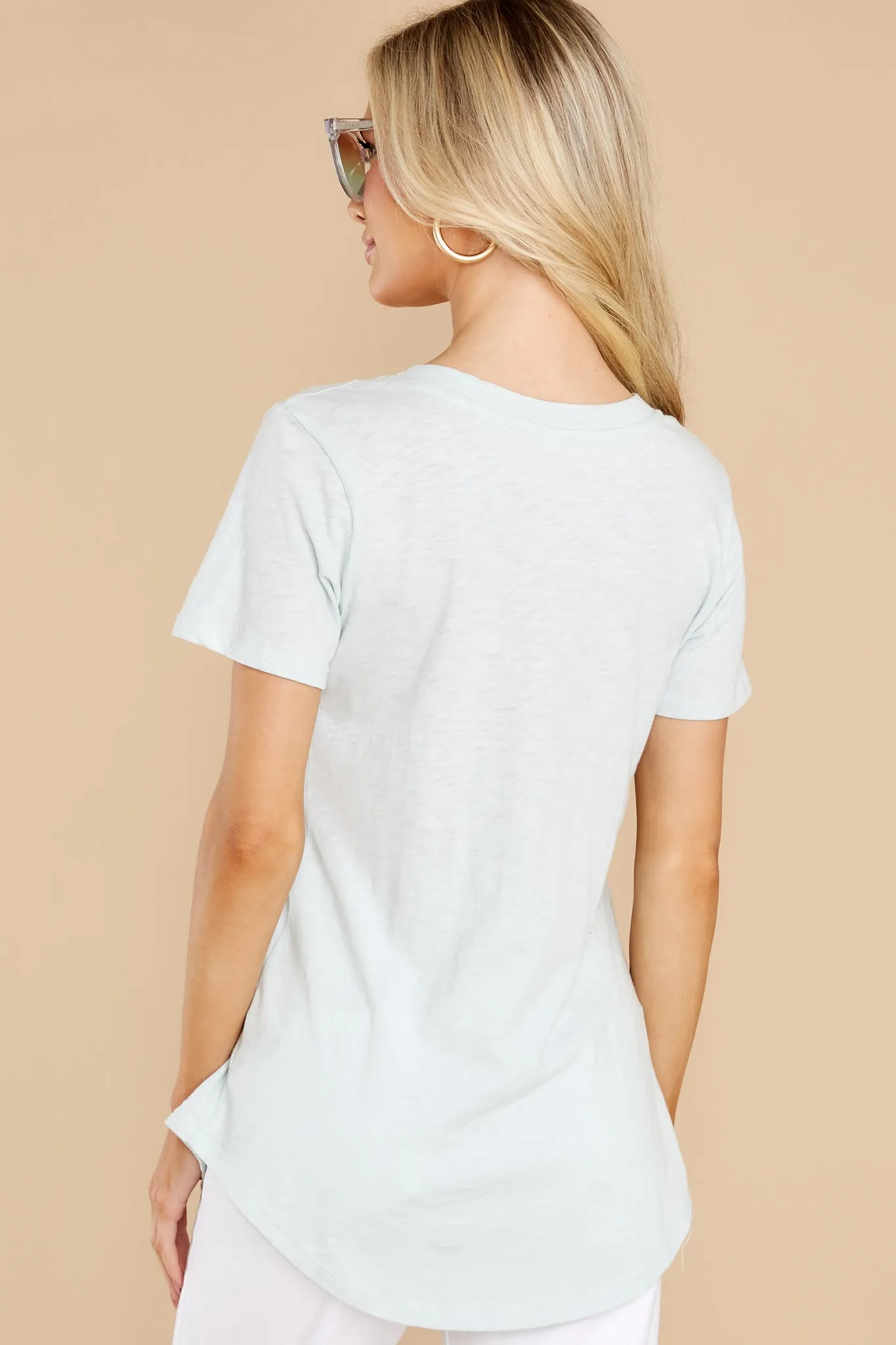 Cotton Slub Skylight Pocket Tee