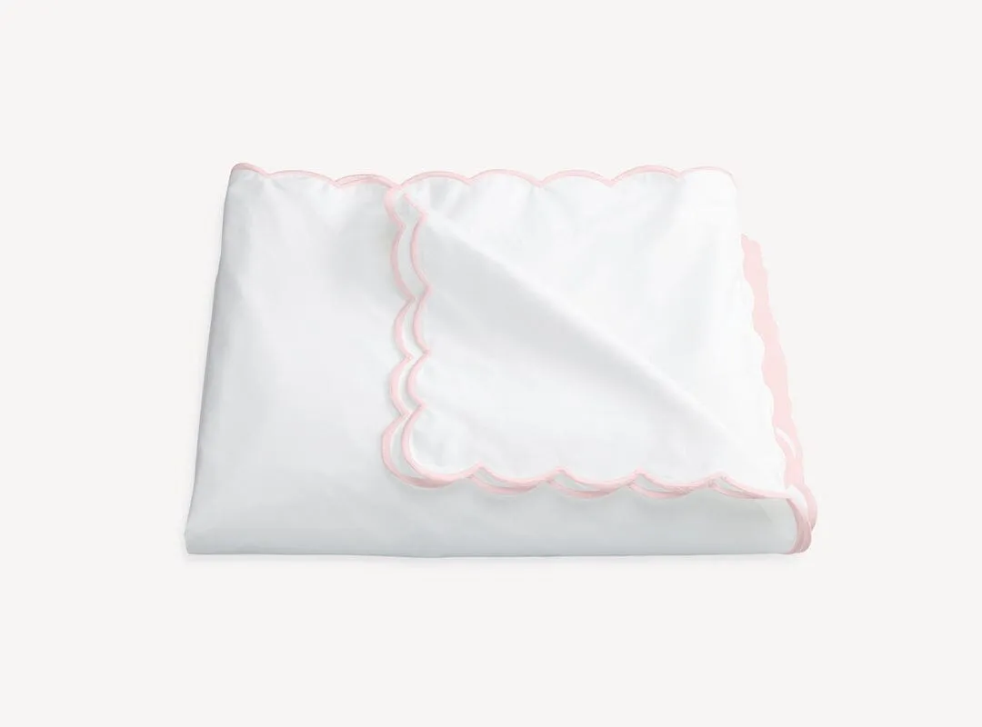 Dakota Scallop Pink Bedding by Matouk