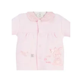 Dandelion Little Happy Bunny Cotton Sleepsuit Pink