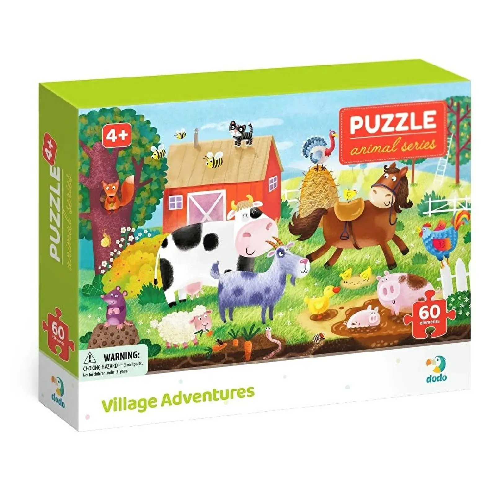 Dodo Puzzle Village Adventures, 60 pcs