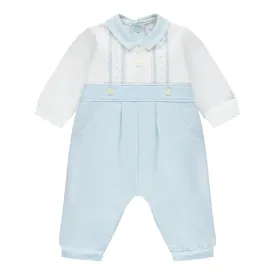 Emile et Rose - Pale blue and white all in one, Denny