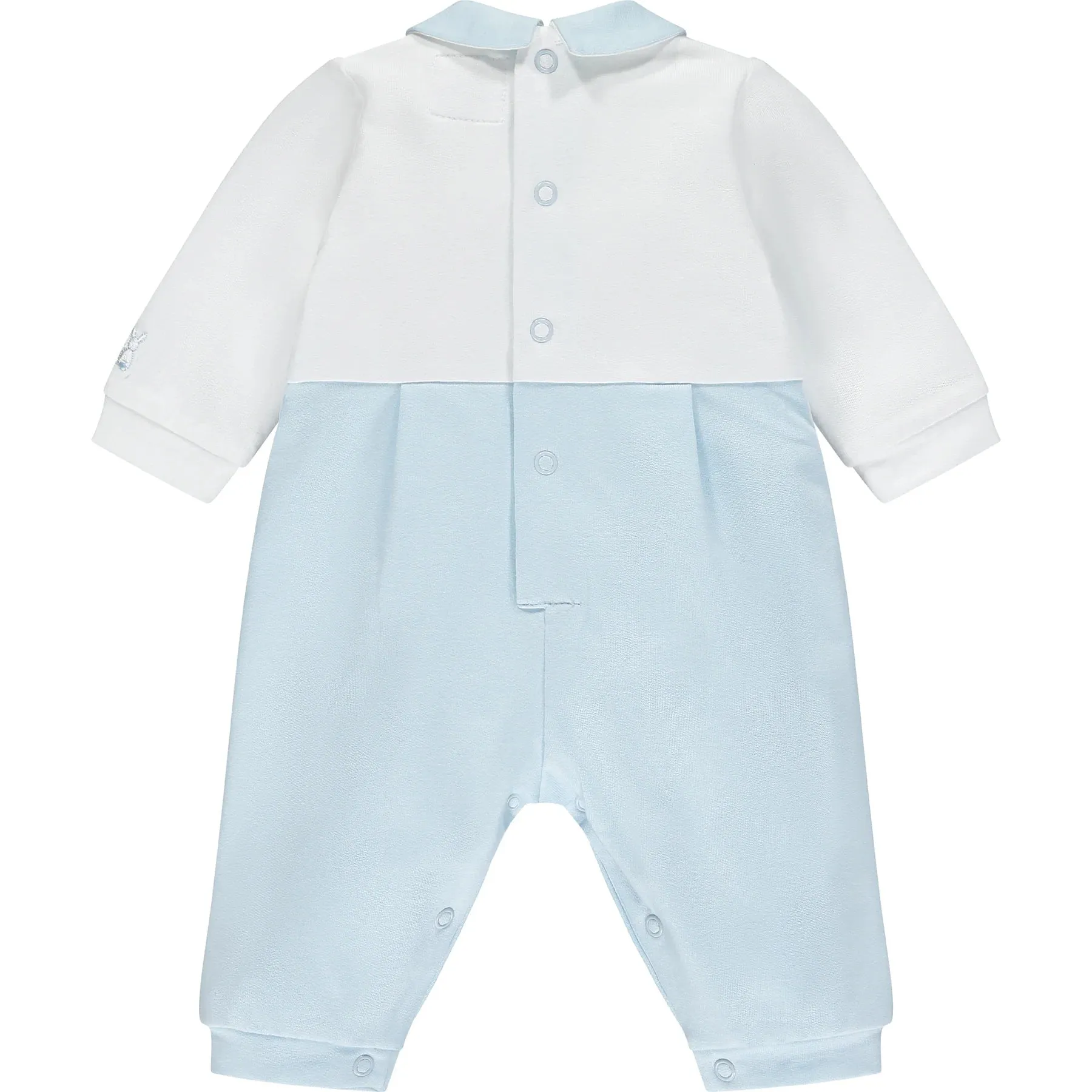 Emile et Rose - Pale blue and white all in one, Denny