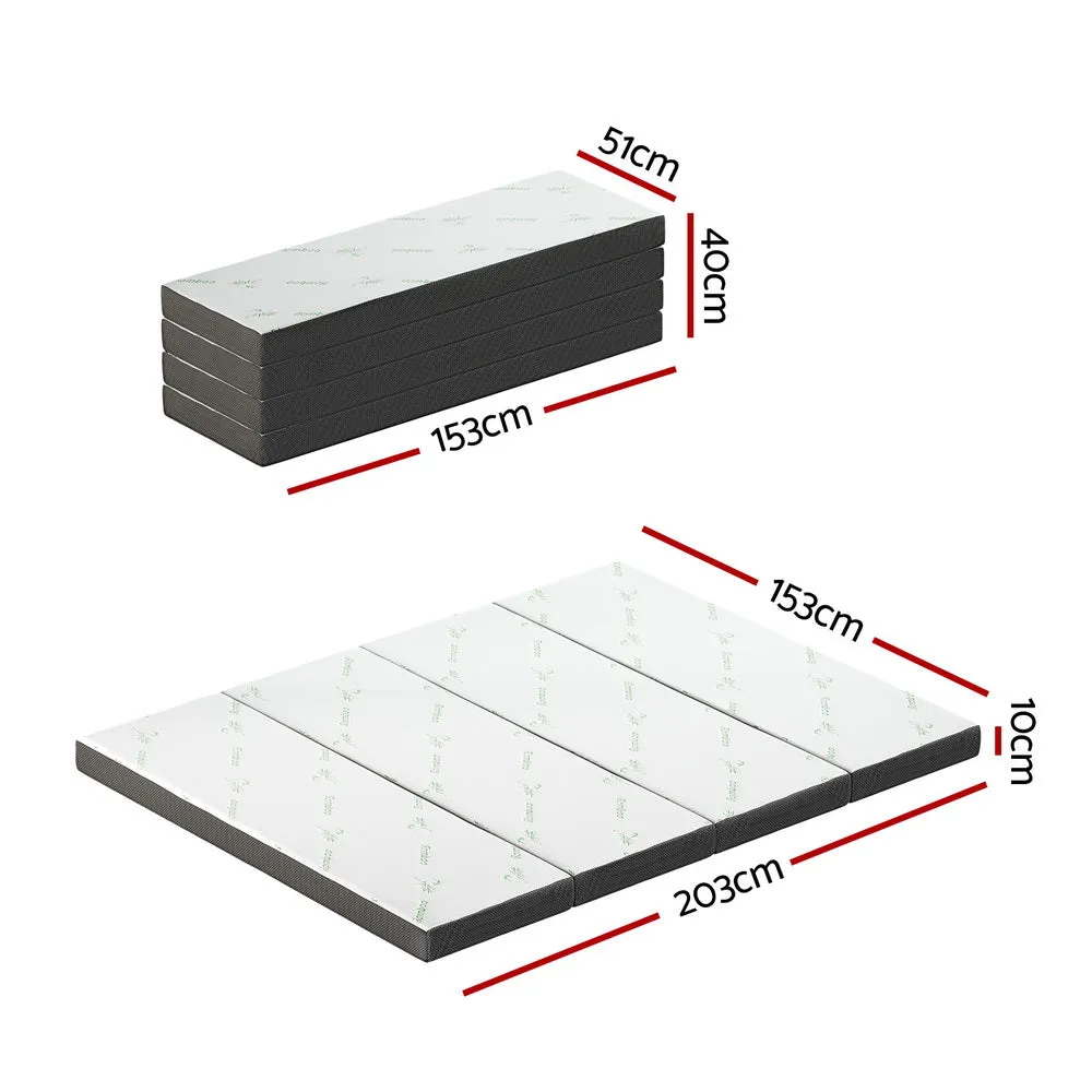 Foldable High-Density Foam Queen Mattress Bamboo - Giselle