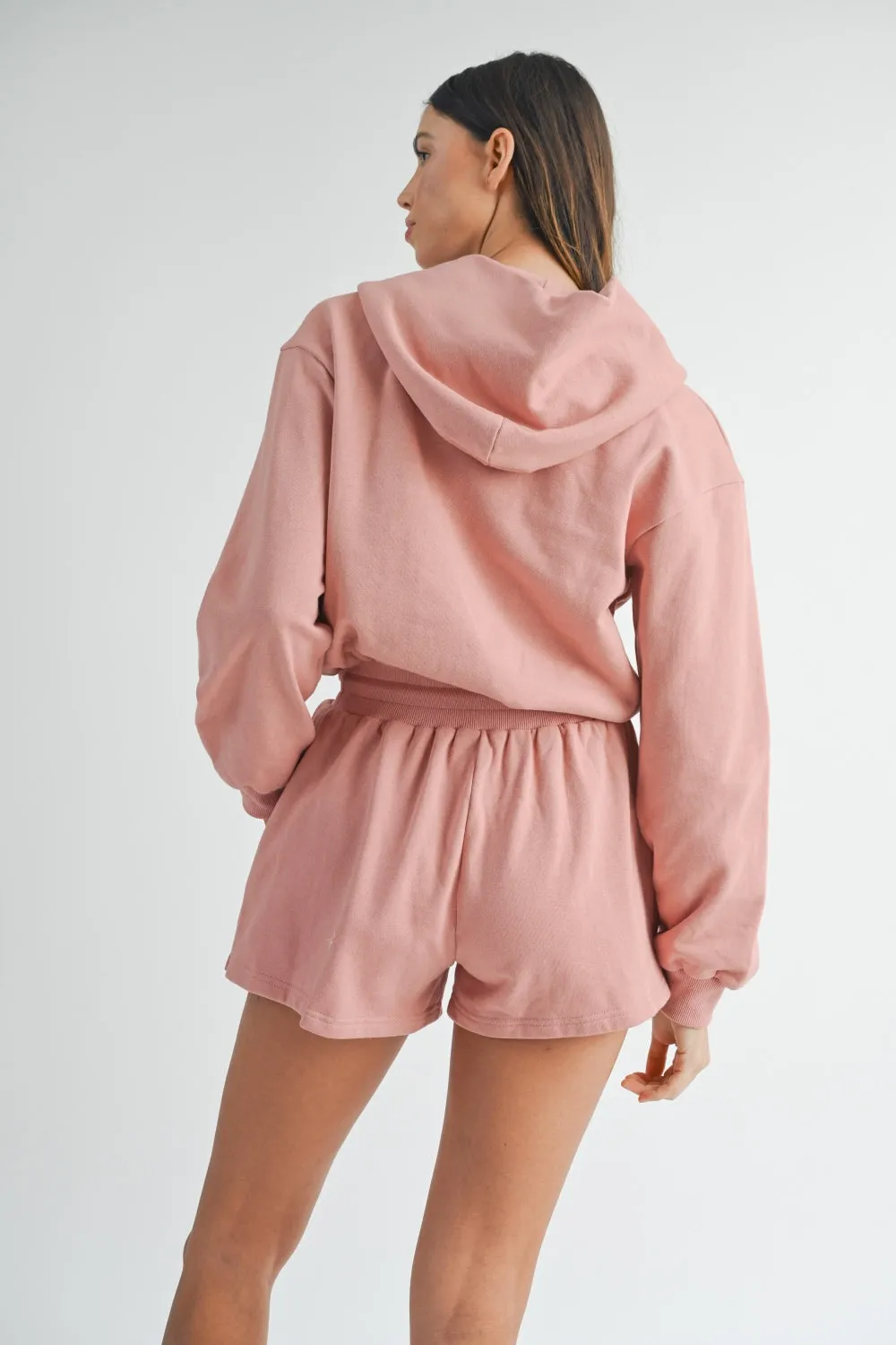 French Terry Hooded Romper