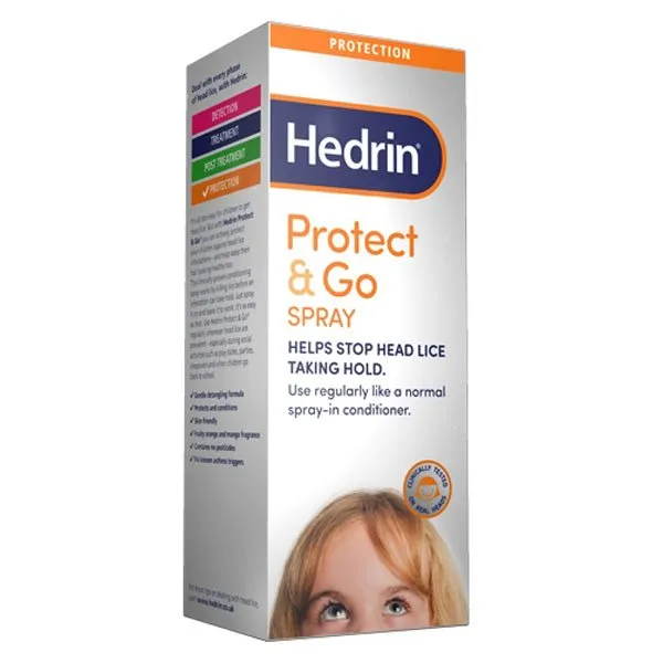 Hedrin Protect and Go Lice Conditioning Spray - 250ml