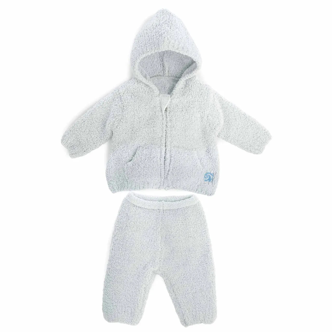 Ice Blue Baby Hoodie & Pant Set