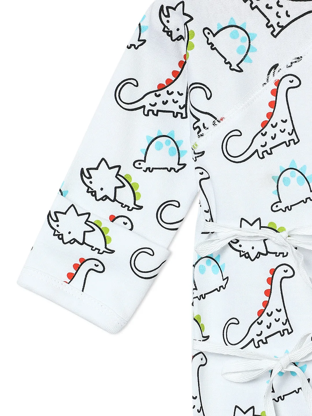 Jabla Infant Romper Combo Of 3: Dinos On The Round- Foxier Than The Fox-Staying Pawsitive