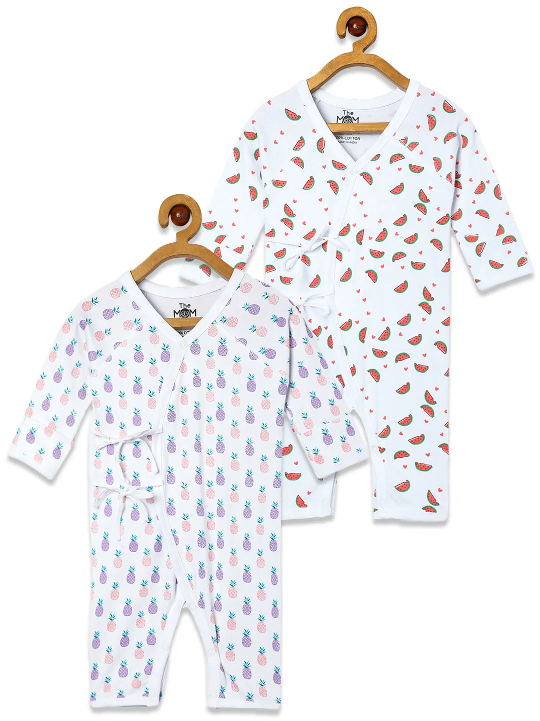 Jabla Style Infant Romper Combo Of 2: Fresh Slice For The Day-I Pine For You