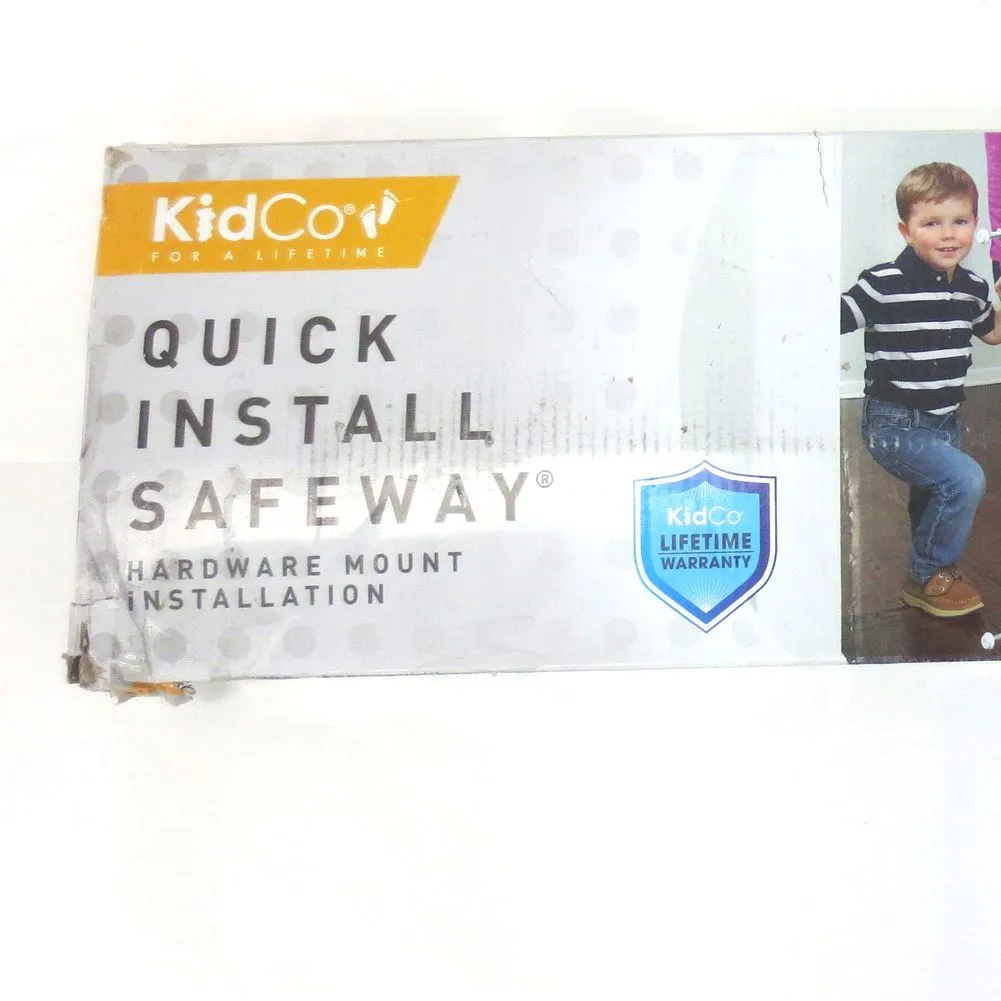 Kidco Quick Install Safeway (RTA2043) Hardware Mounted Baby Gate - White (85789) (Open Box)