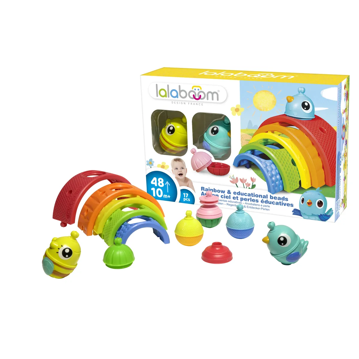 Lalaboom Rainbow Arches & Educational Beads BL721