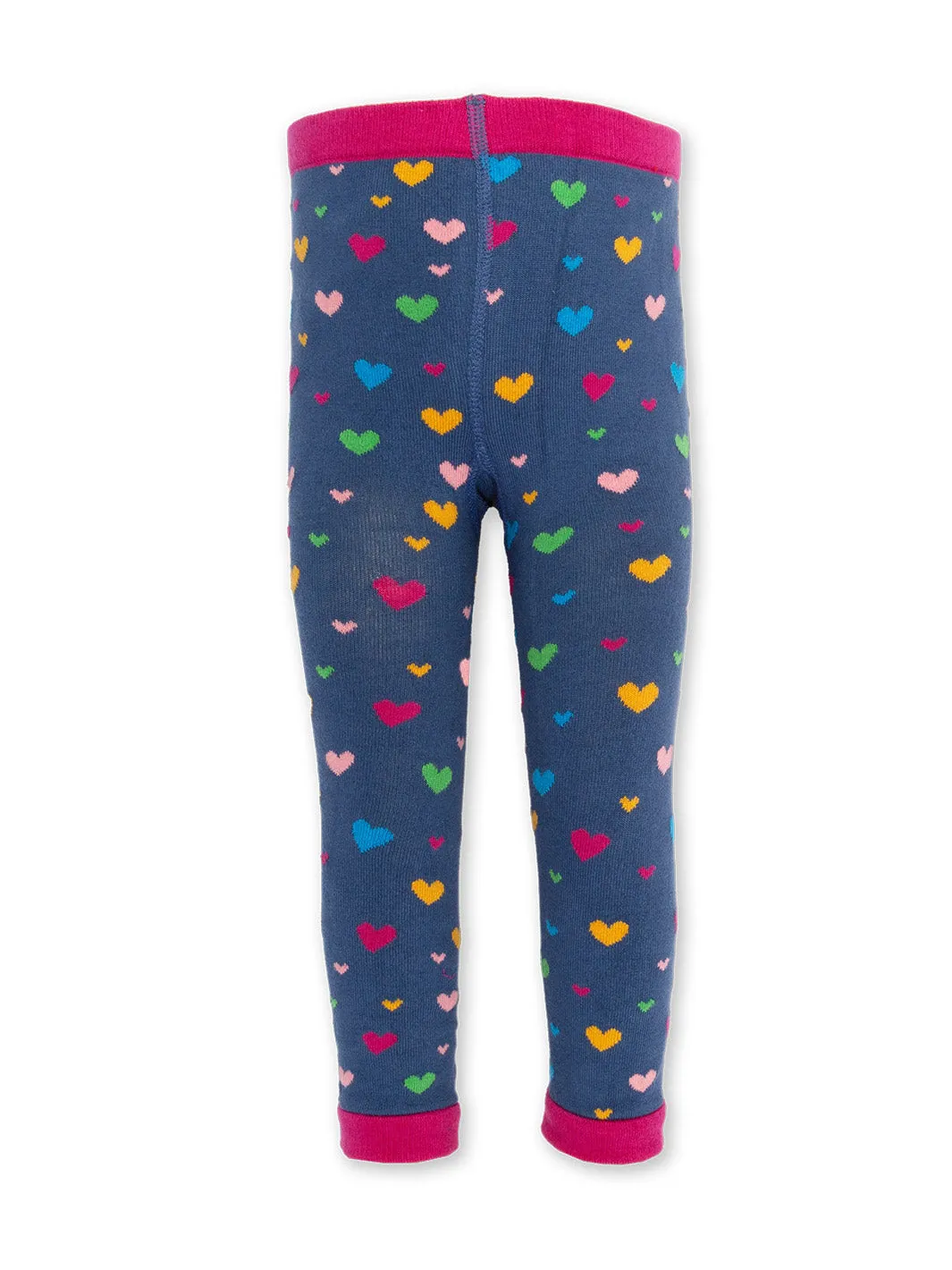 Love heart knit leggings