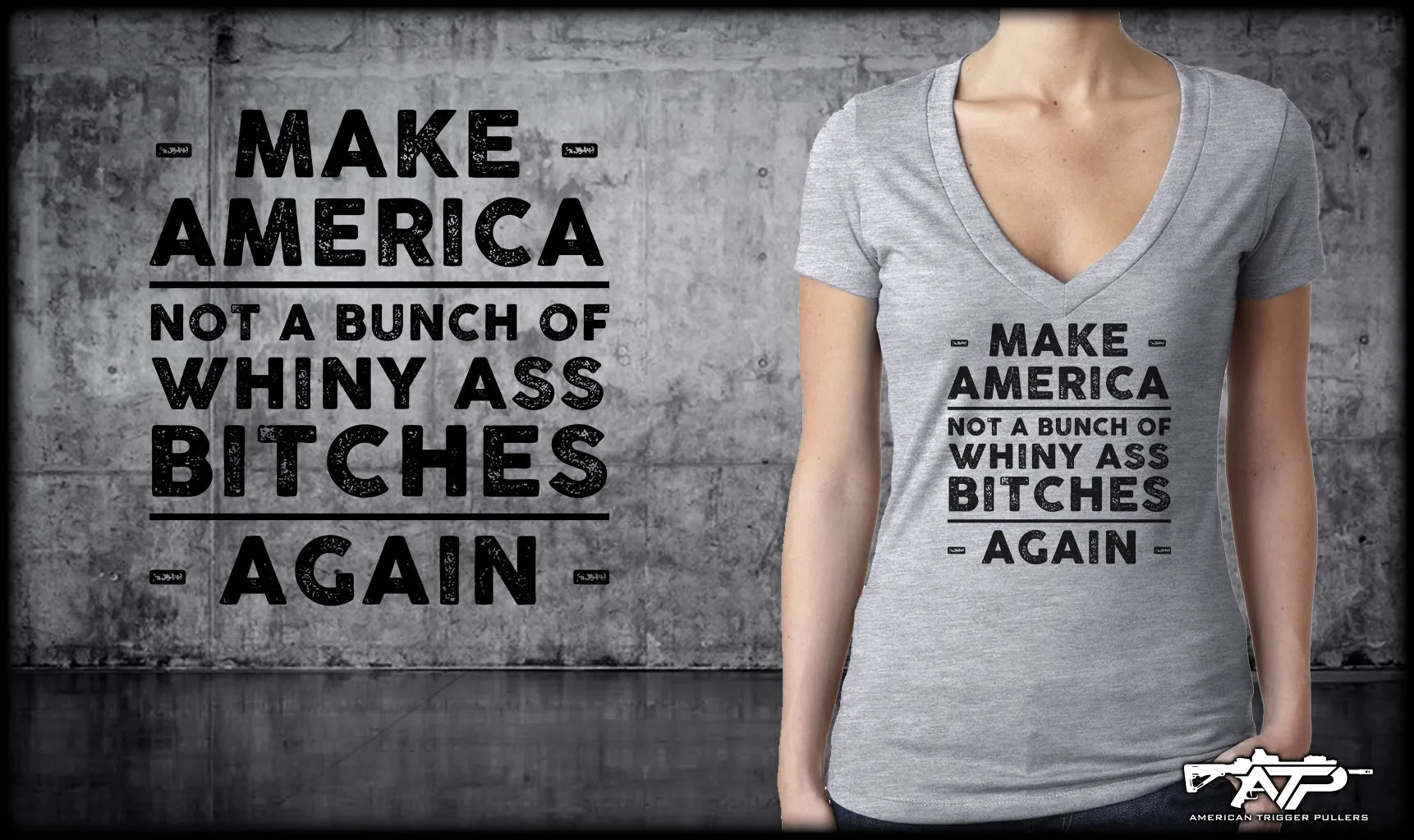 Make America - Ladies V-Neck