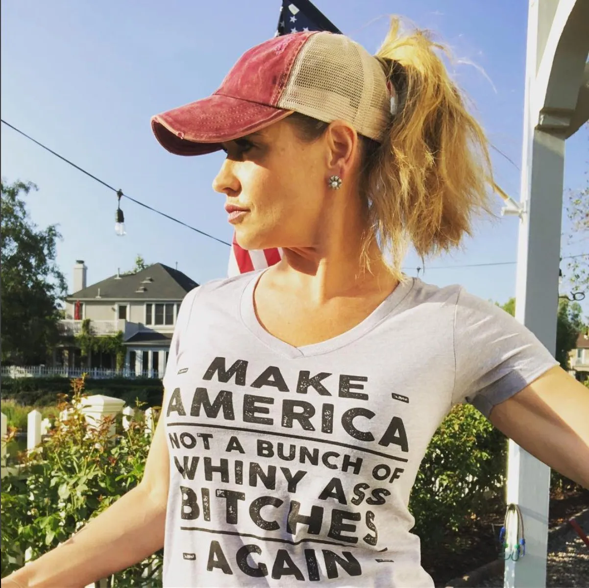 Make America - Ladies V-Neck