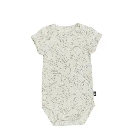 Mies & Co Bodysuit Romper Korte Mouw | Stitched Bunny   *