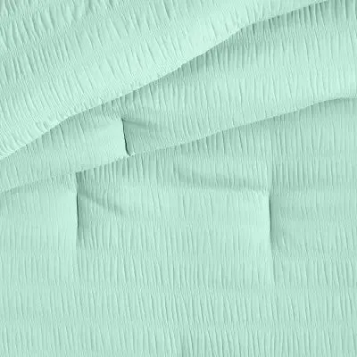 New - Twin Seersucker Comforter Set Mint - Pillowfort