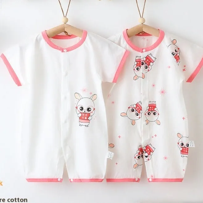 Newborn Cotton Romper Summer Set (Set of 2)