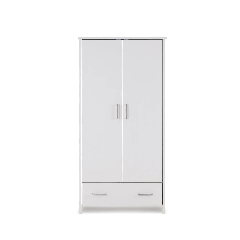 Nika Double Wardrobe - White Wash