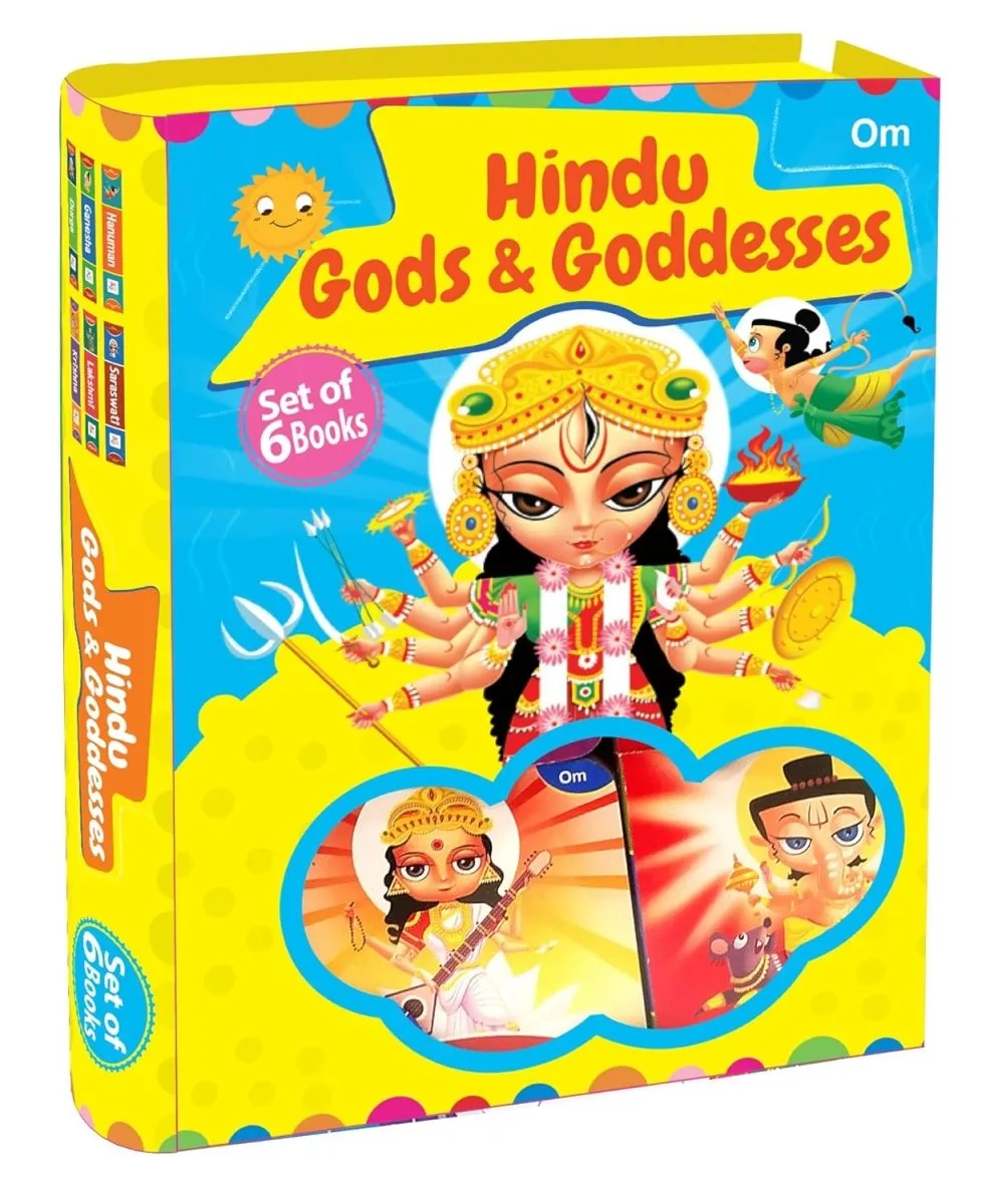 Om Books International Hindu Gods & Goddesses Box set- Set of 6 Books