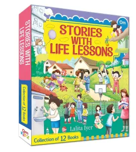 Om Books International Stories with Life Lessons- Collection of 12 Books