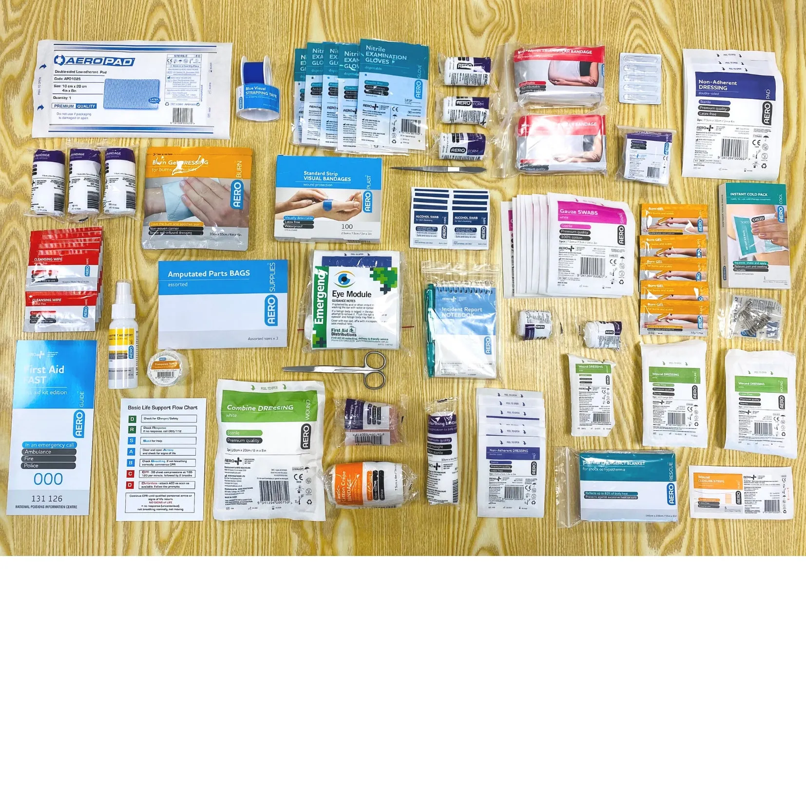 REFILL First Aid Kit Pack - Model 3 BLUE