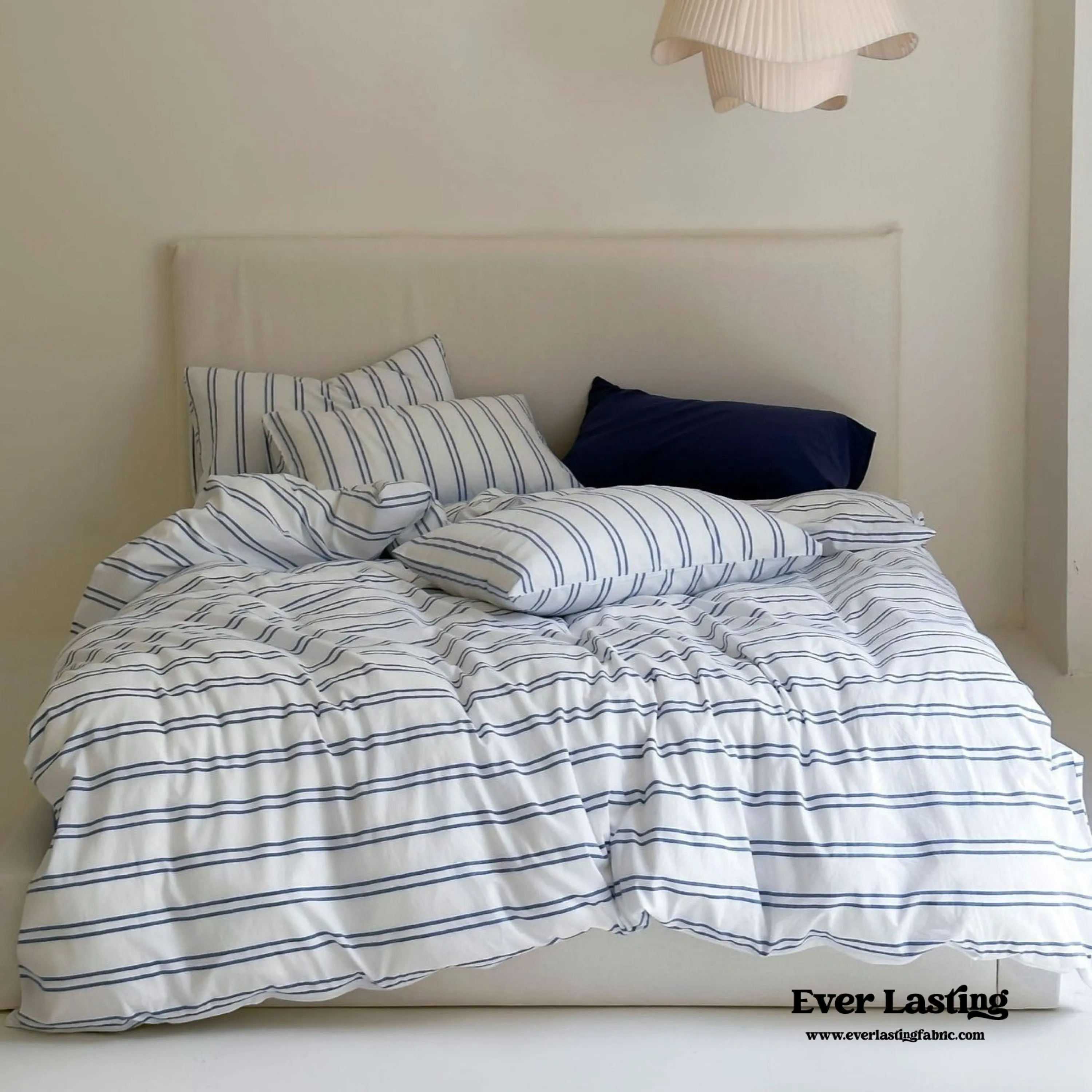 Refreshing Stripe Duvet Cover / Mint Green