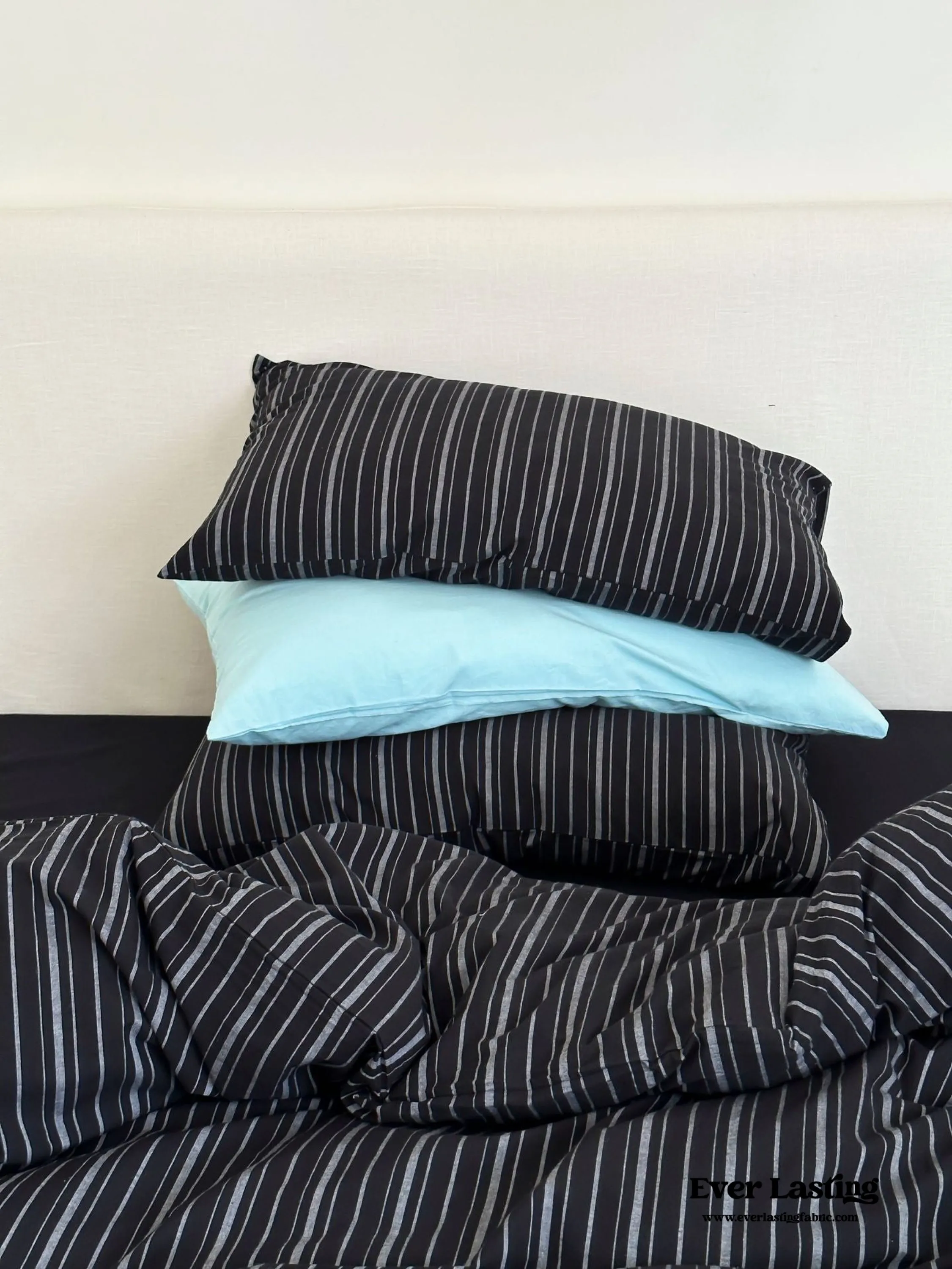 Refreshing Stripe Duvet Cover / Mint Green