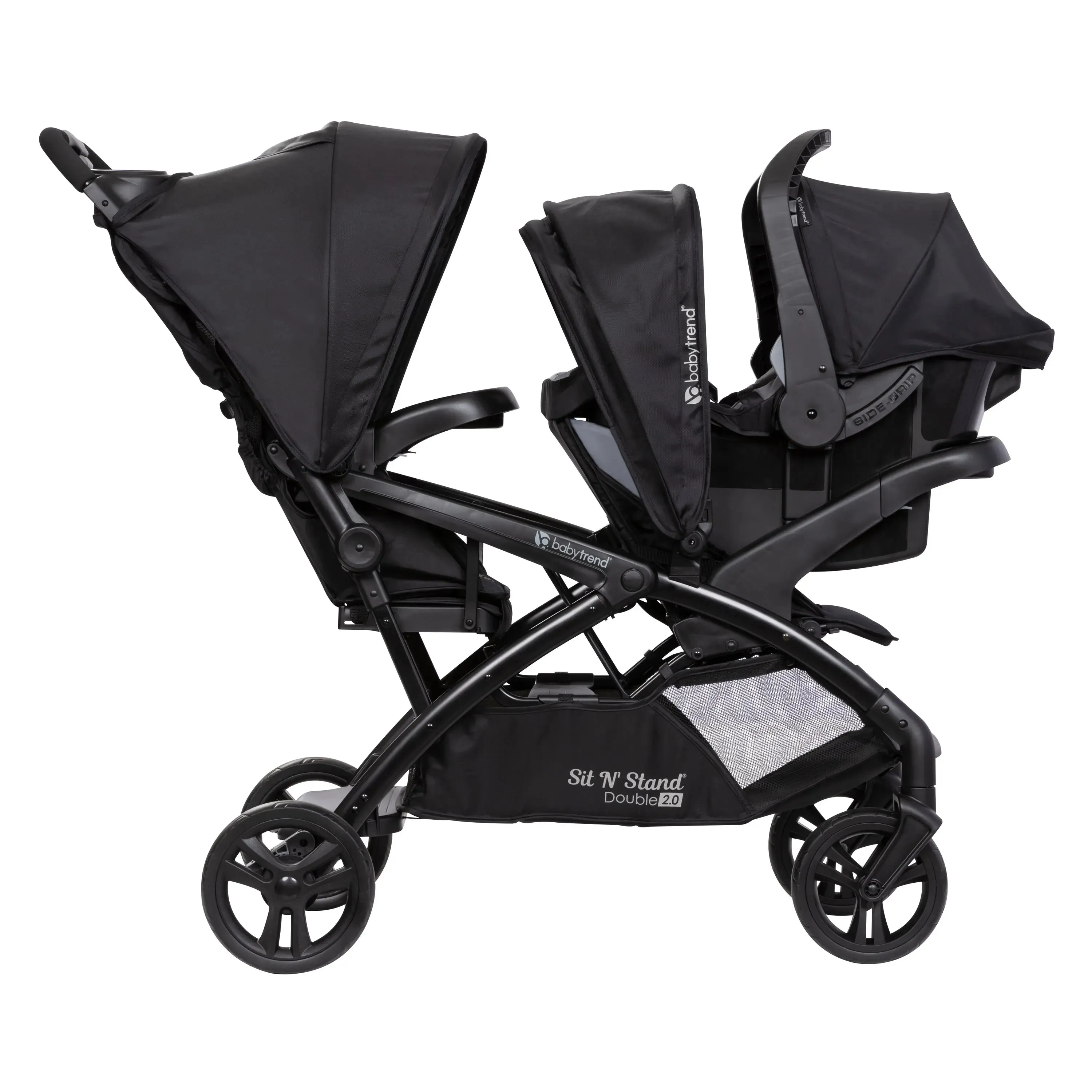 Sit N' Stand® Double 2.0 Stroller - Dash Black (Canada Exclusive)